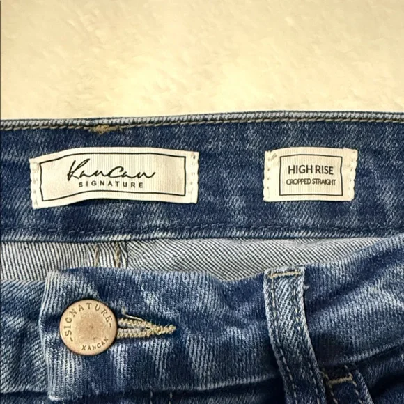 KanCan Women's Straight Leg Blue Jeans - Picture 2 of 4